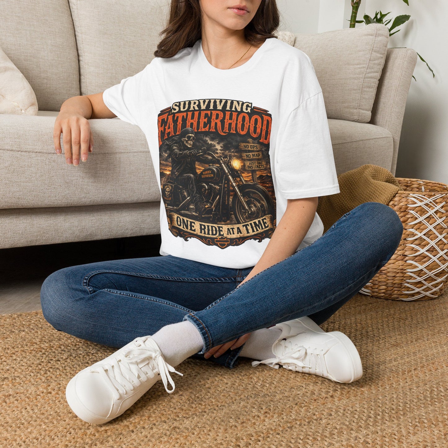 "One Ride at a Time" Dad Tee