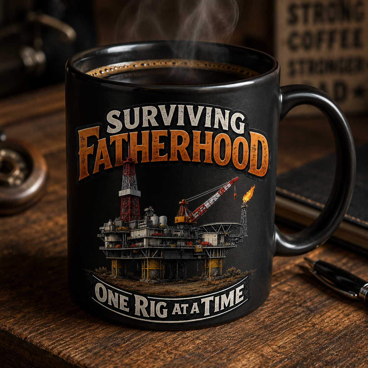 Oil Rig Father Coffee Cup
