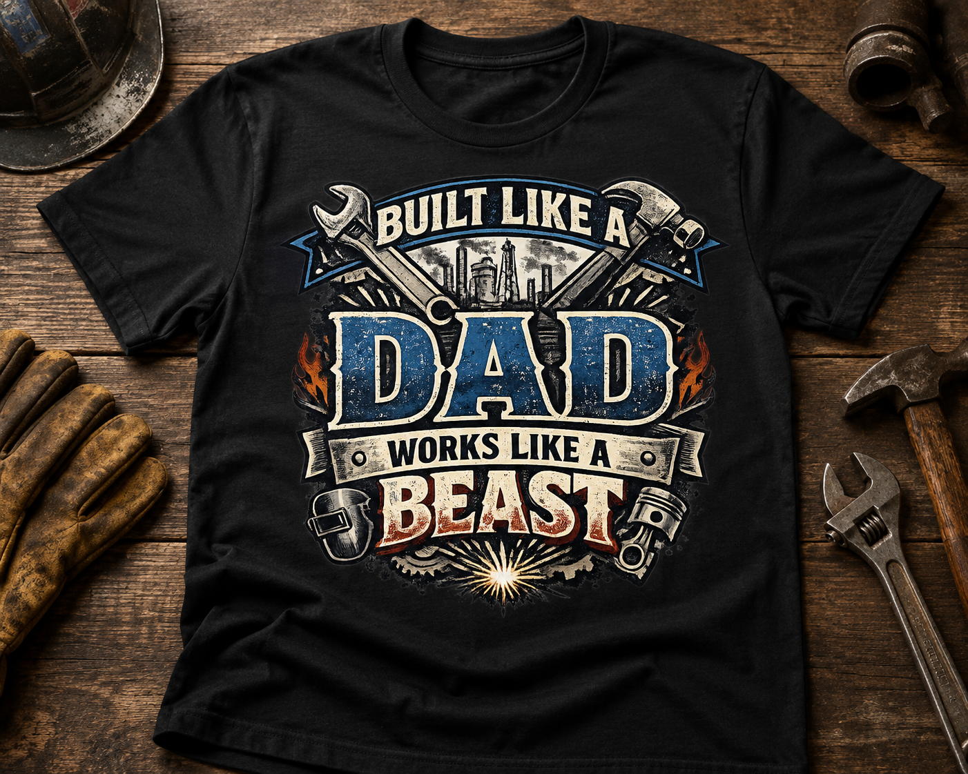 Blue Collar Dad Tee