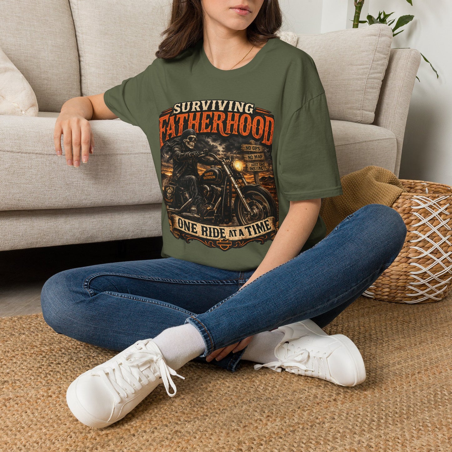"One Ride at a Time" Dad Tee