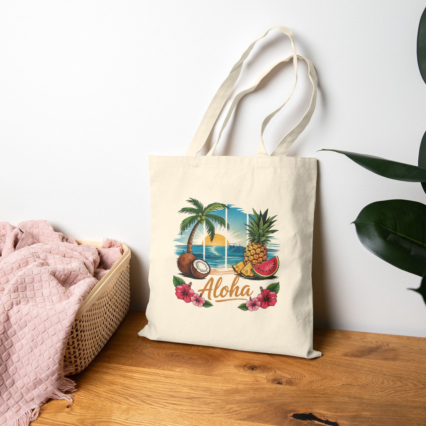Aloha Tropical Tote Bag