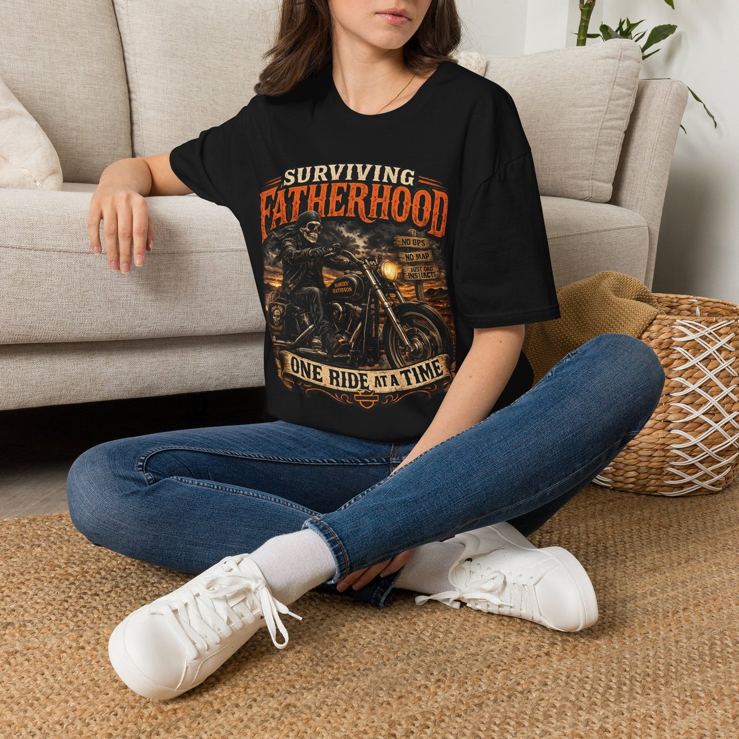 "One Ride at a Time" Dad Tee