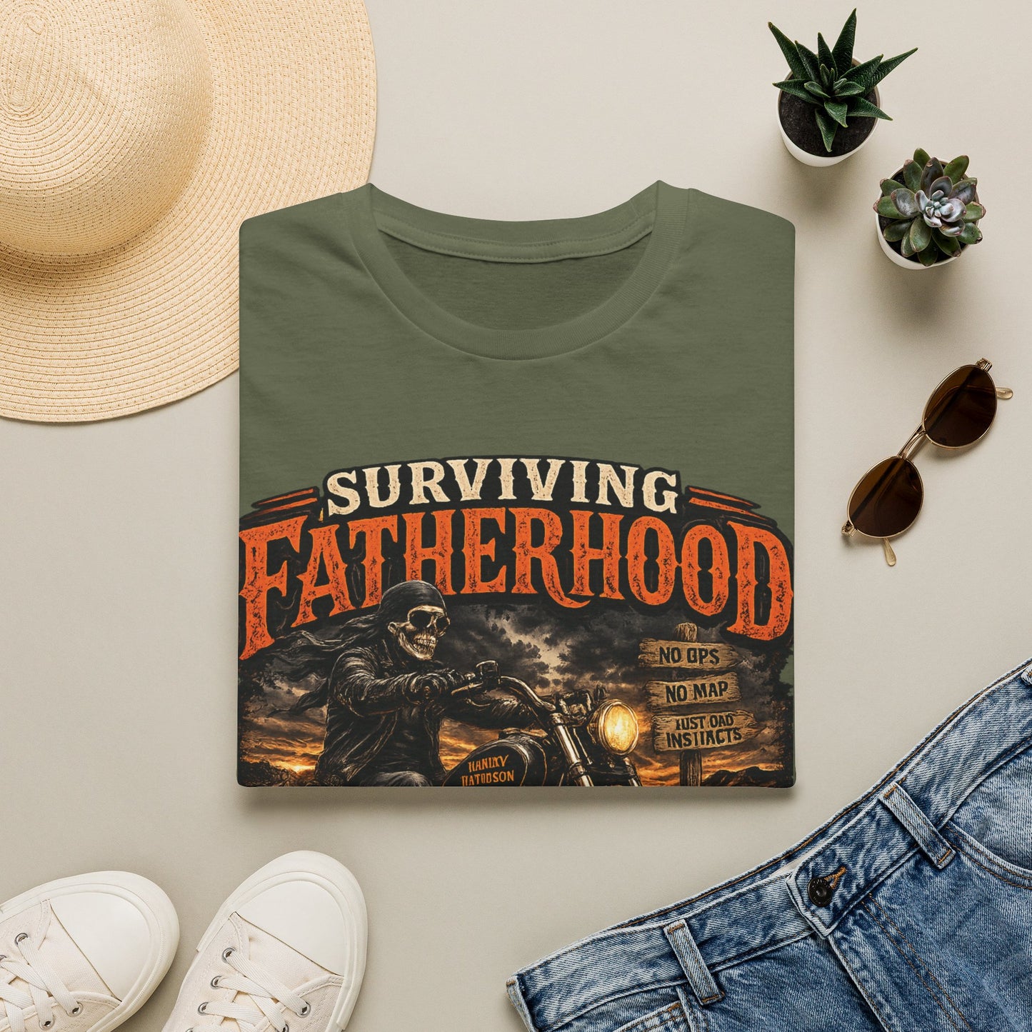 "One Ride at a Time" Dad Tee