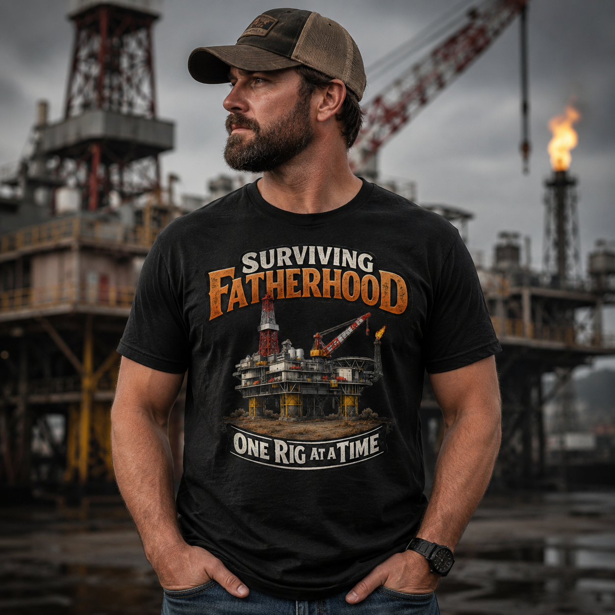 Oil Rig Dad T-Shirt
